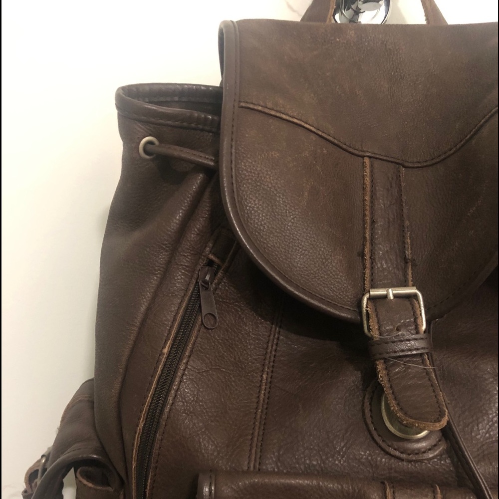 Vintage Leather Backpack